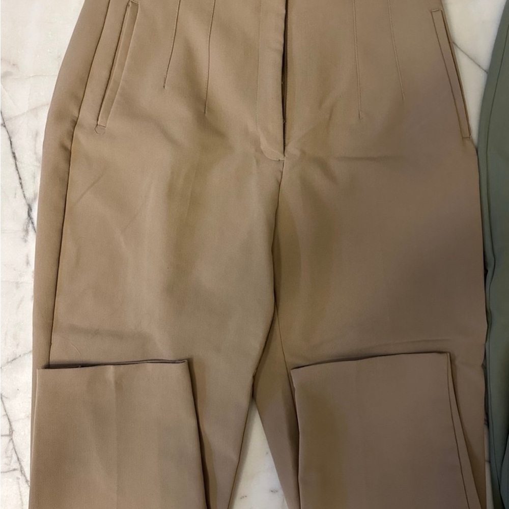 Zara Tan Cargo Pants XL